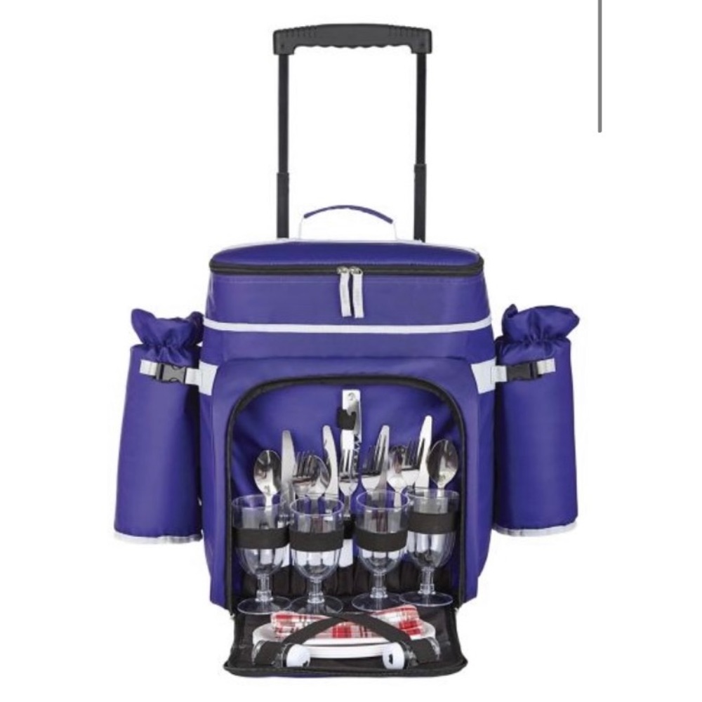 Outbound soft picnic cooler on wheels